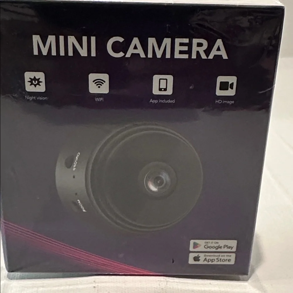 Mini Spy Camera with App Control, equipped with Night Vision and WiFi connected.